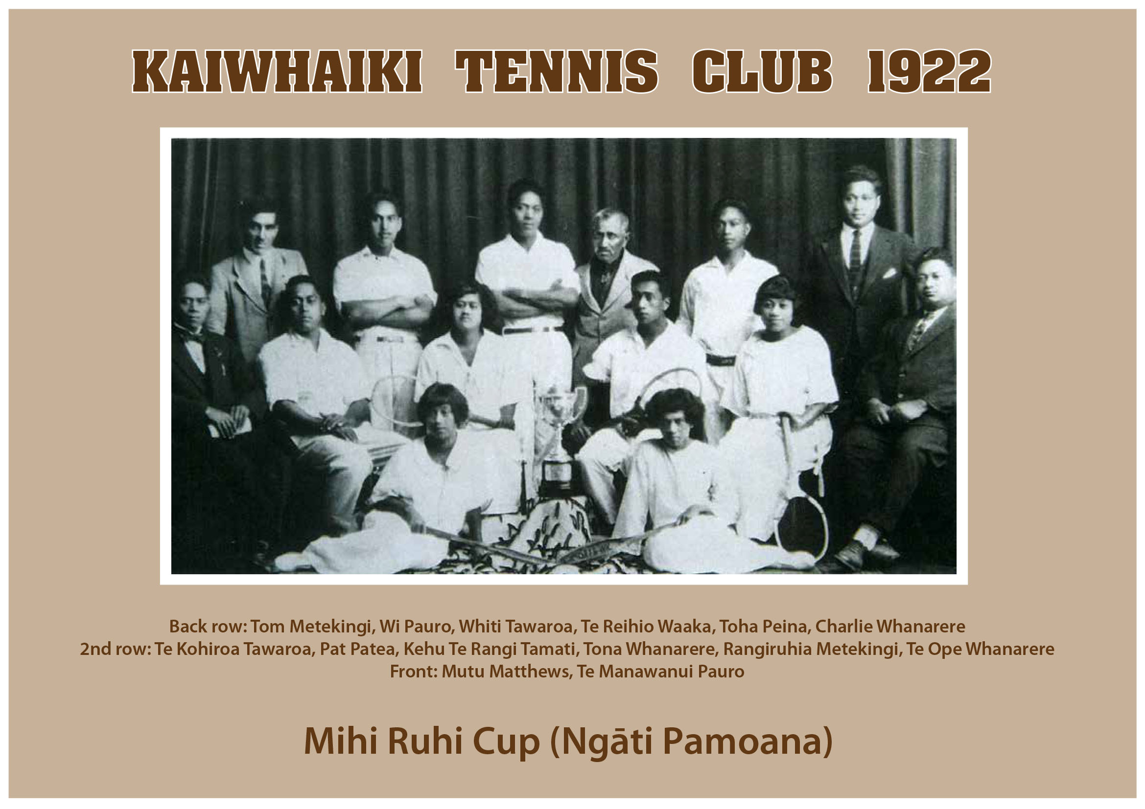 1922 Kaiwhaiki Tennis Club (F)