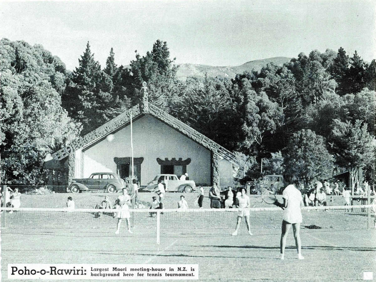 1954 Tennis at Poho-o-Rawiri Marae
