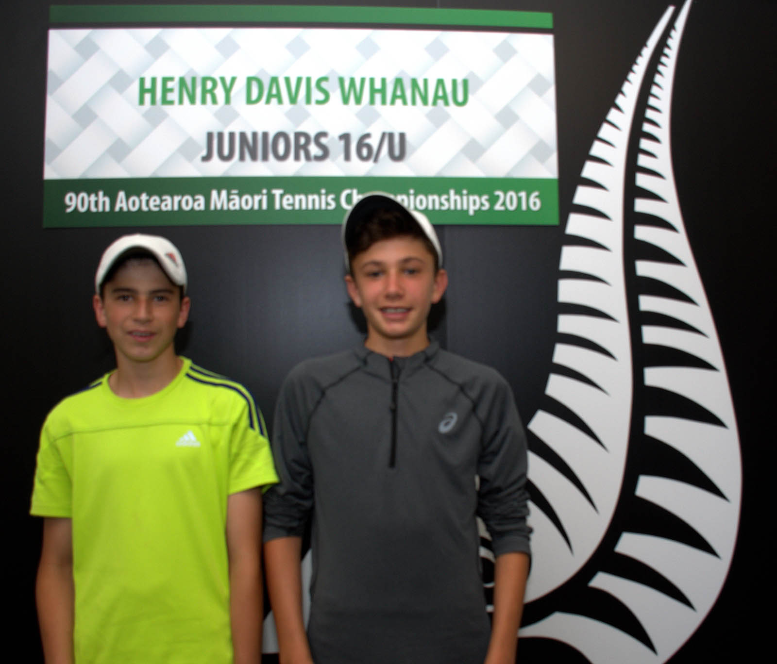 16s Boy Doubles Winners - Carlin Vollebregt and Rube Emmerson-Hini