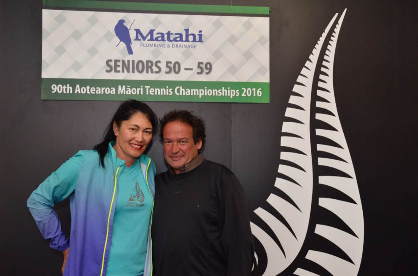 50-59 Mixed Doubles Winners - Tia Van Selm Ormsby and Wayne Thomson